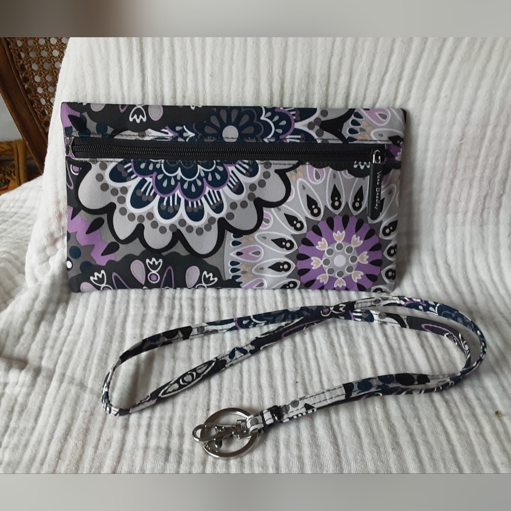 NEW Vera Bradley Travel Pouch & Lanyard